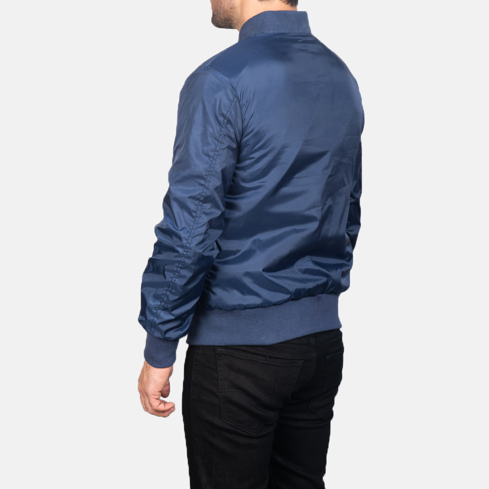 Zack Blue Bomber Jacket - Image 4